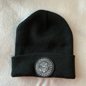 Ramones black beanie